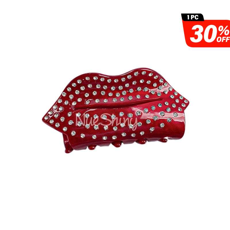 Big Red Lip Dazzling Love Valentine's Hair Claw | NueShiny