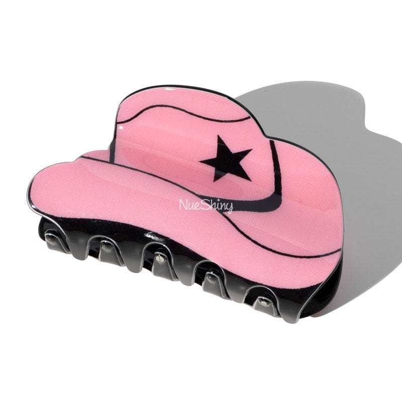 Pink Hat Shaped Hair Claw