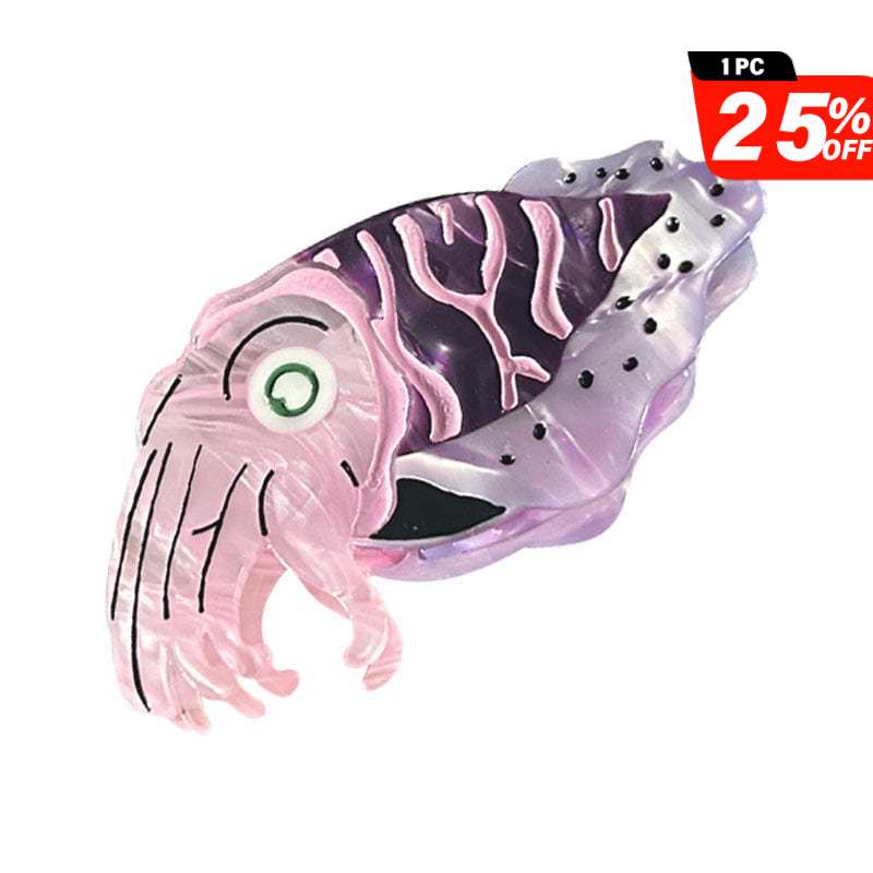 Medium  Pink Cartoon Squid Hair Claw | NueShiny