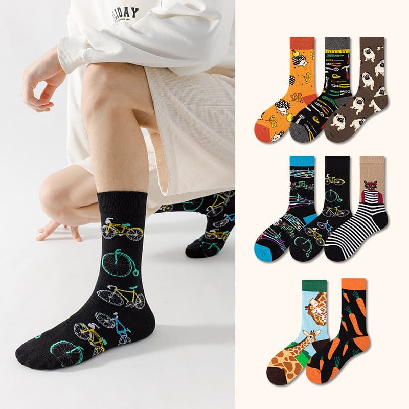 Bicycle Pattern Socks | Nueshiny