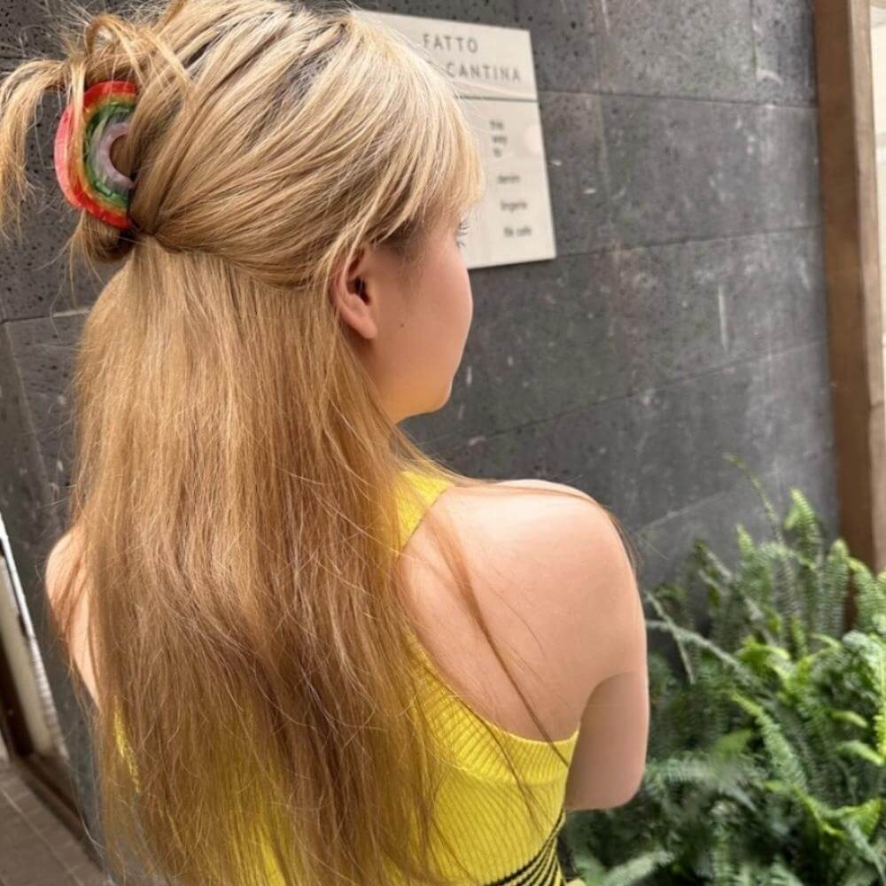 Cute Rainbow Semicircle Barrette Hair Claw丨NueShiny