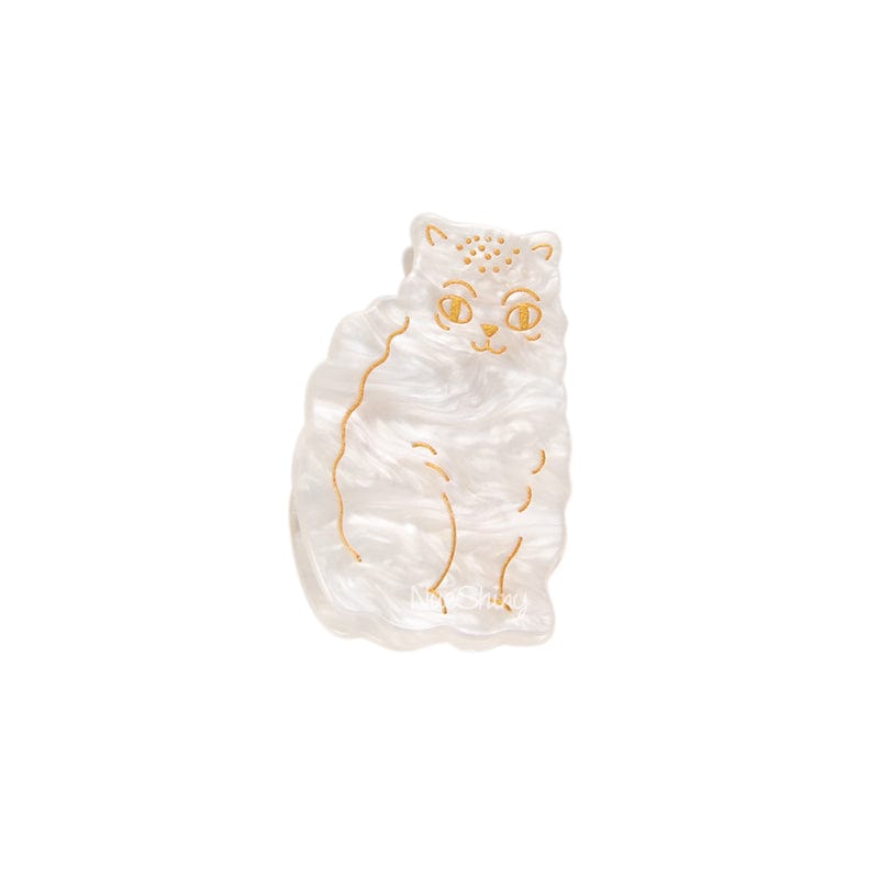 Cute Acetate Cat Hair Claw Clips