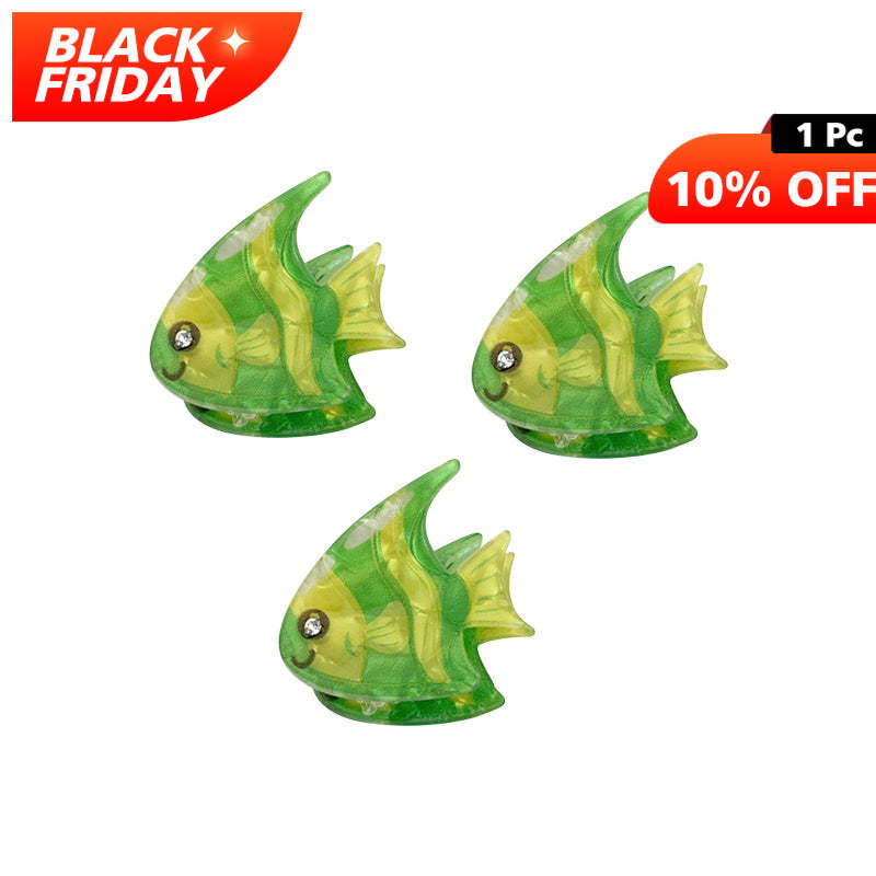 3 Pcs Mini  Green fish Side Clip | Nueshiny