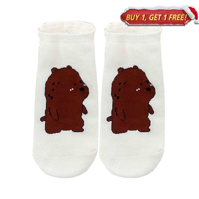 Brown Bear Carton Socks丨NueShiny