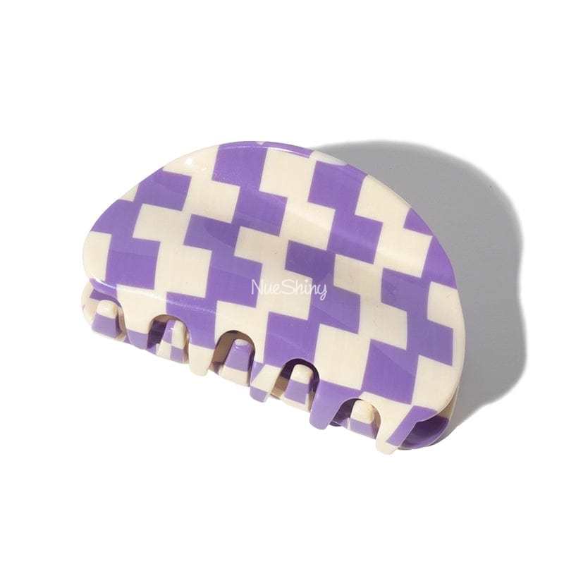 Waffle Hair Claw In Grape Juice丨NueShiny