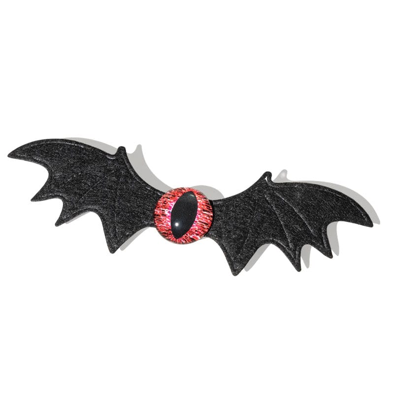 2Pcs Halloween Gothic Red Devil Eyes Bat Wings Hair Clips丨NueShiny