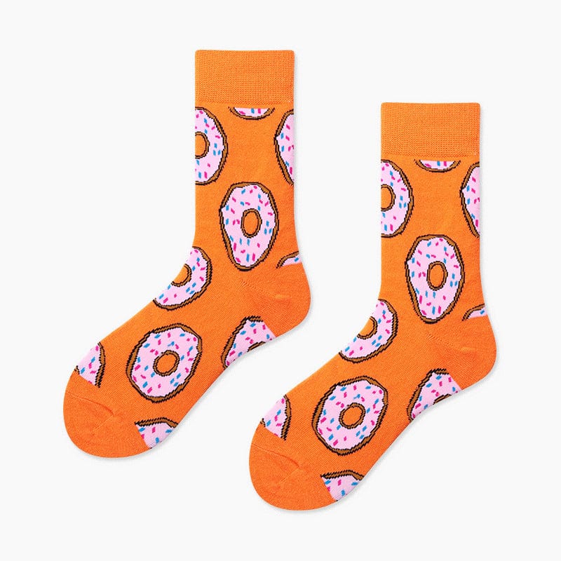 Orange Donut Socks | Nueshiny