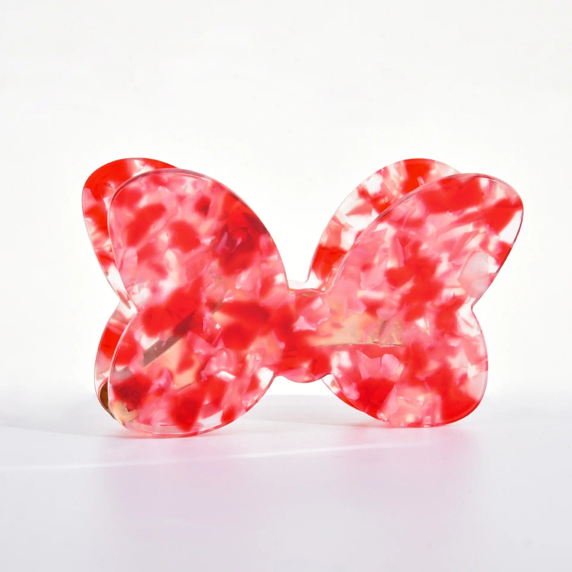 Red Floral Lovely Bow Hair Clip Claw丨NueShiny