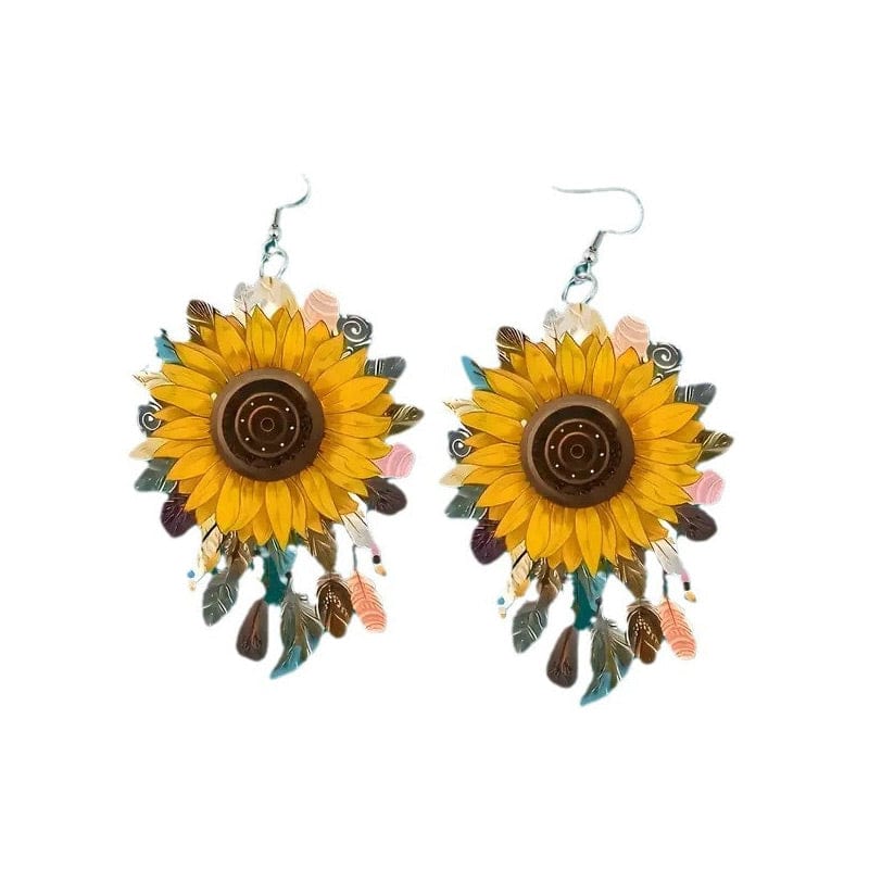 Sunflower Earrings | NueShiny