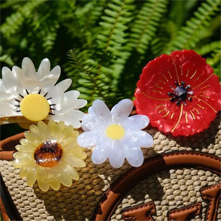 Half-Hardy Chrysanthemum Flower Hair Claw丨NueShiny