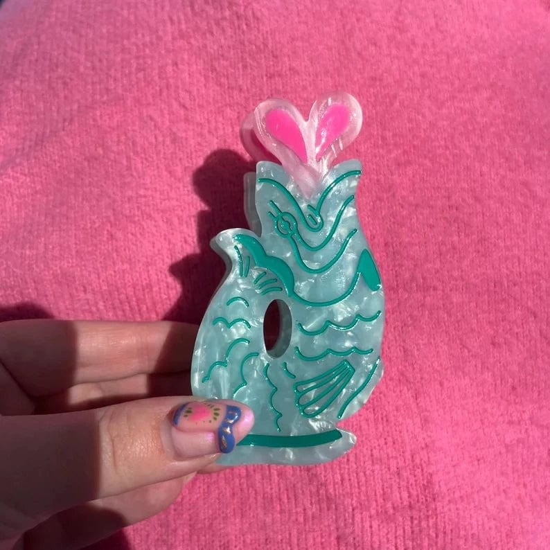 Funny Design Aloe Fish Animal Hair Clip Claw丨NueShiny