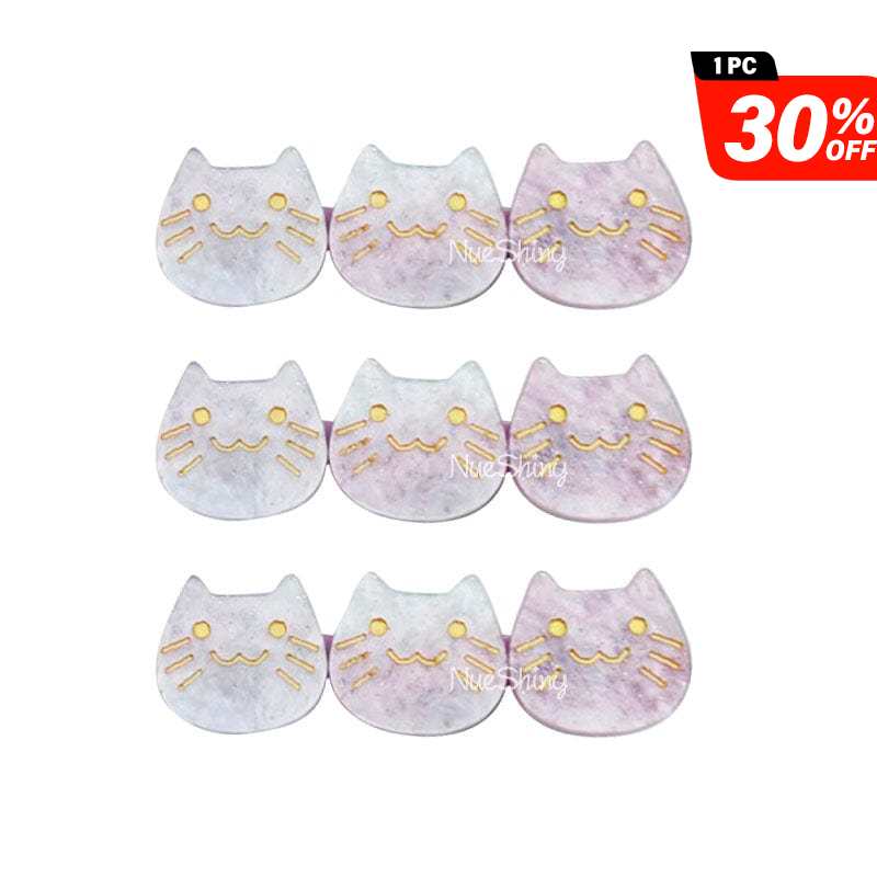 3Pcs Sparkling Purple Cute Cat Hair Clips丨NueShiny