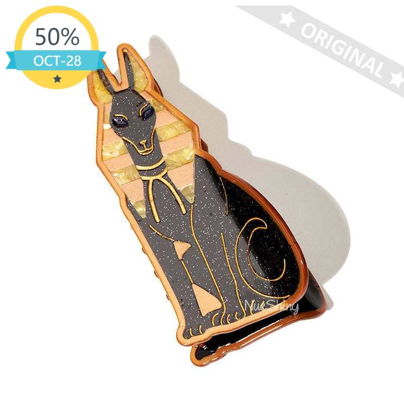 PRE-SALE Large Anubis the Black Dog Hair Claw | NueShiny