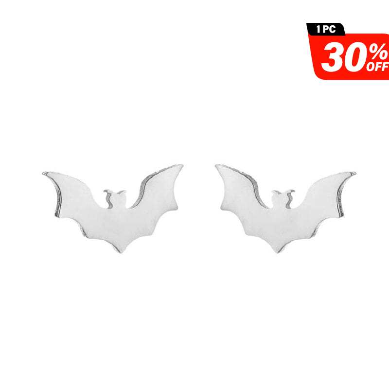 Sterling Silver Bat Earrings丨NueShiny