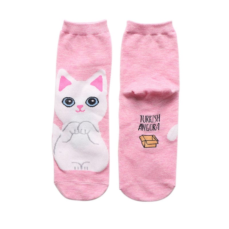 Meow Magic Pink Socks | NueShiny