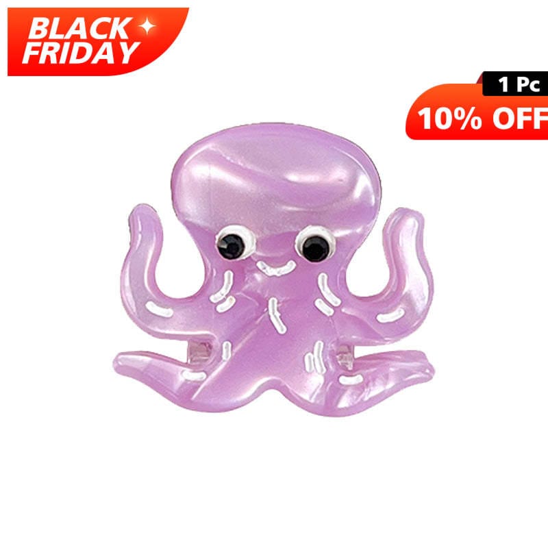 Mini Purple Octopus Hair Claw | NueShiny