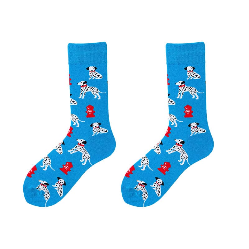 Blue Dalmatian Socks