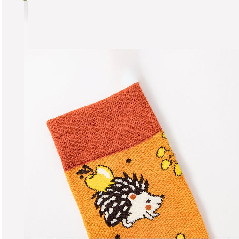 Hedgehog Pattern Socks | Nueshiny