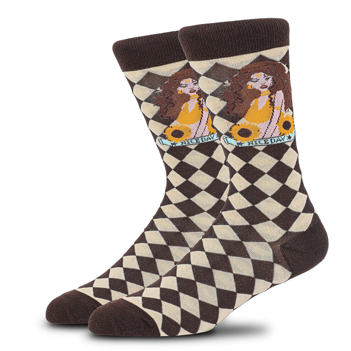 Funny Long-Haired Woman Socks | Nueshiny