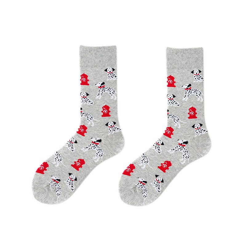 Grey Dalmatian Socks丨NueShiny