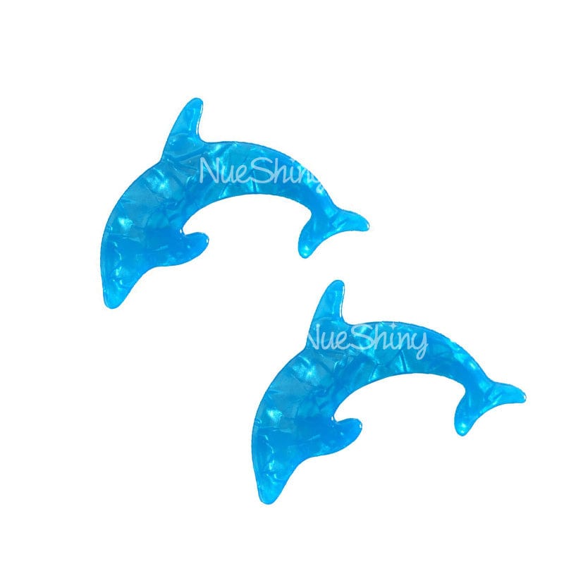 2Pcs Blue Dolphin Hair Clips | NueShiny