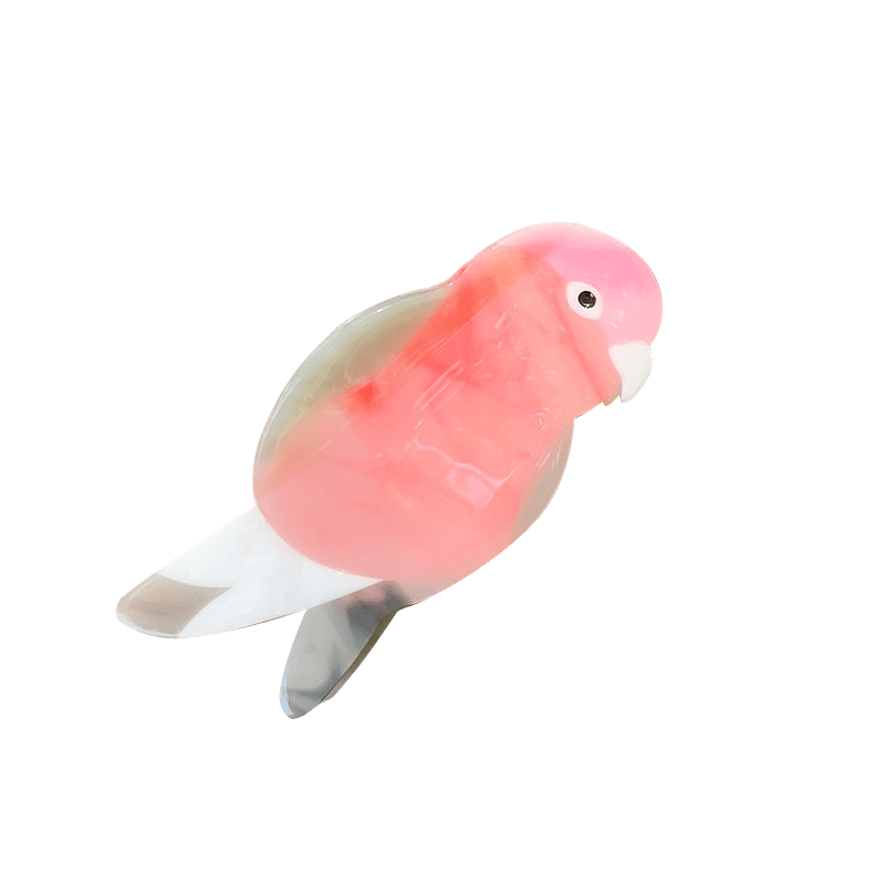 Medium  Pink Robin Hair Claw | NueShiny