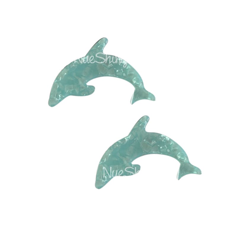 2Pcs Light Blue Dolphin Hair Clips | NueShiny