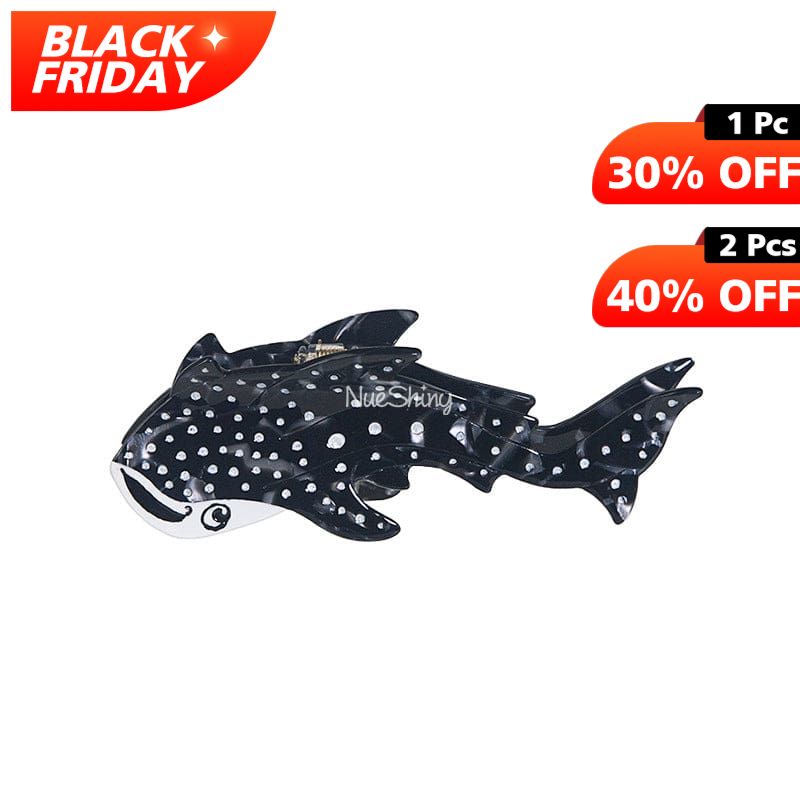 New Unique Diamond Cute Whale Shark Fashionable Hair Claw丨NueShiny