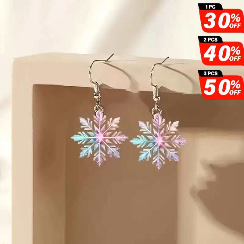 Gradient Icy Flower Earrings | NueShiny