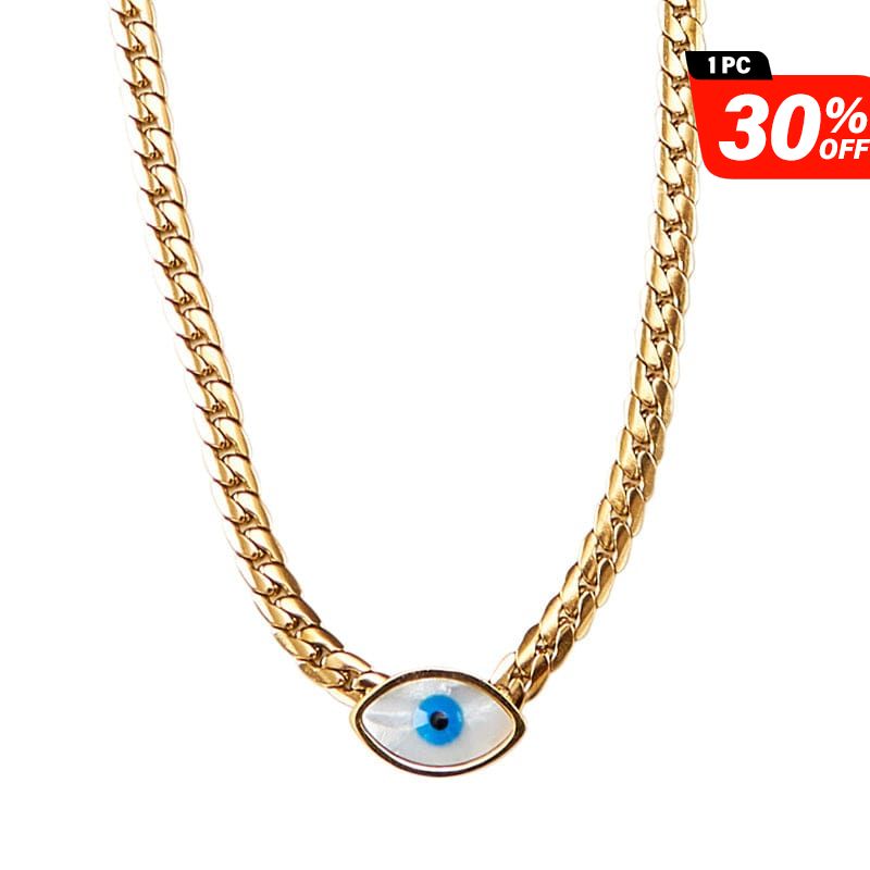 Golden Evil Eye Necklace丨NueShiny