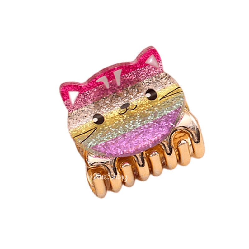 2Pcs Colorful Glittery Cute Kitten Cat Hair Claw丨NueShiny