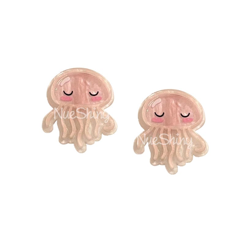 2Pcs Cute Pink Octopus Hair Clips | NueShiny