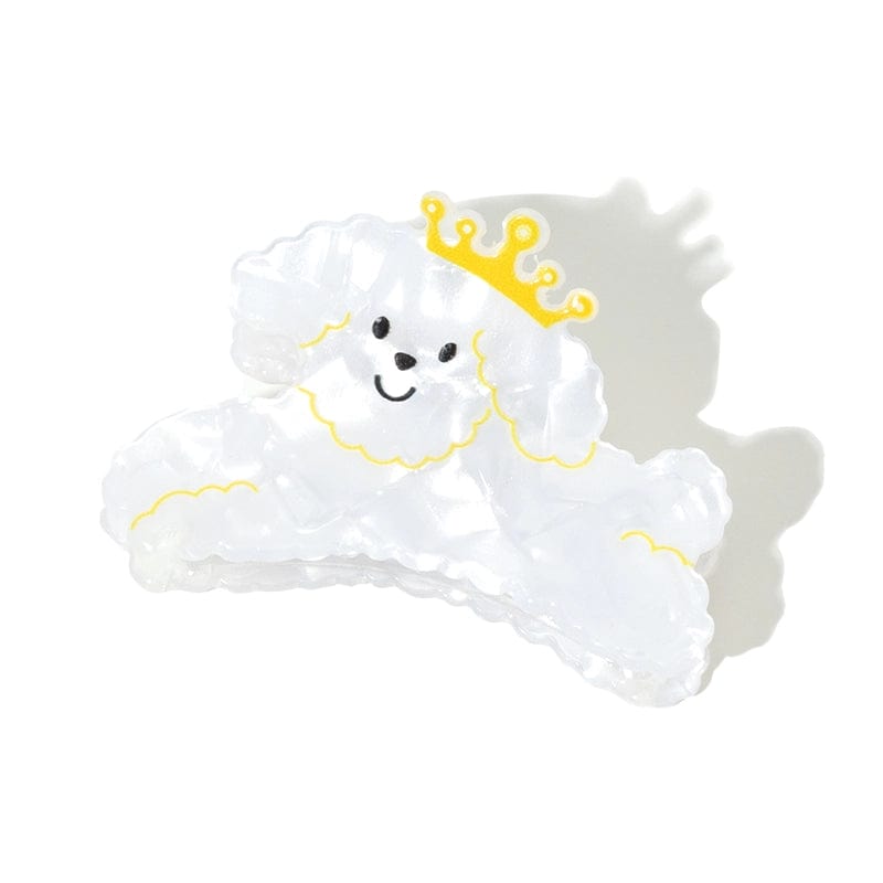 Cute Yellow Crown Cartoon Dog Hair Claw丨NueShiny