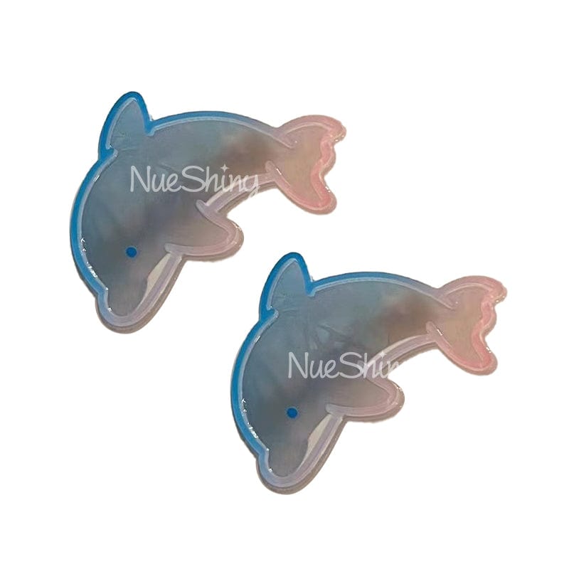 2Pcs Cute Blue Dolphin Hair Clips | NueShiny