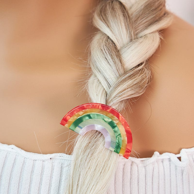 Cute Rainbow Semicircle Barrette Hair Clip丨NueShiny