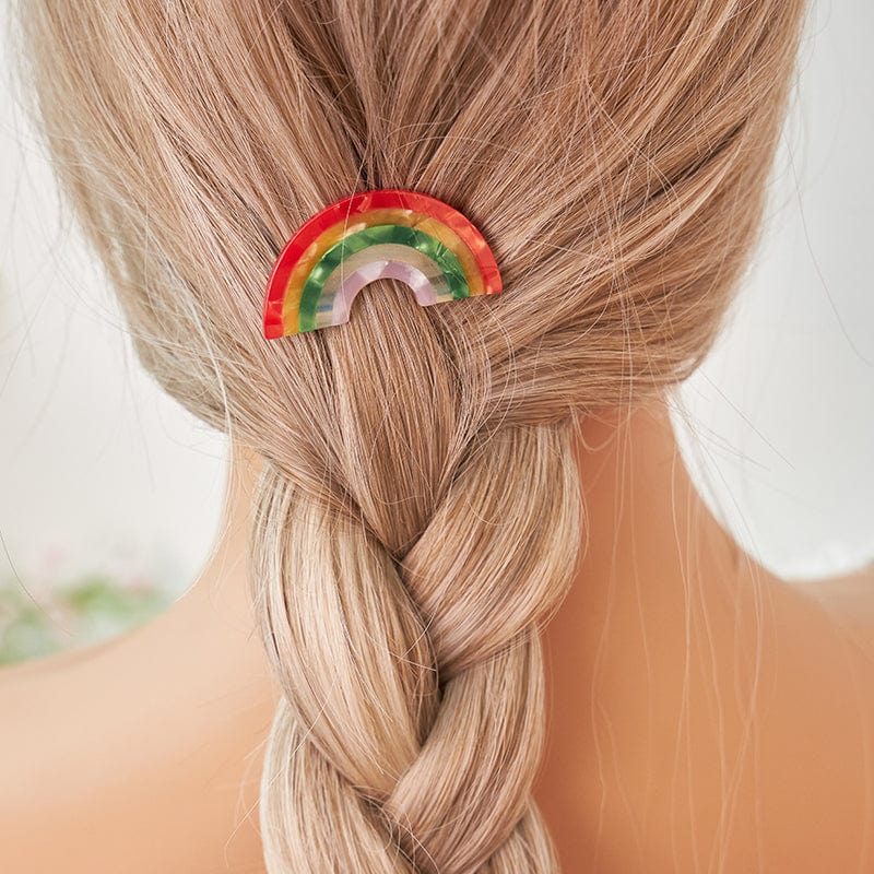 Cute Rainbow Semicircle Barrette Hair Clip丨NueShiny