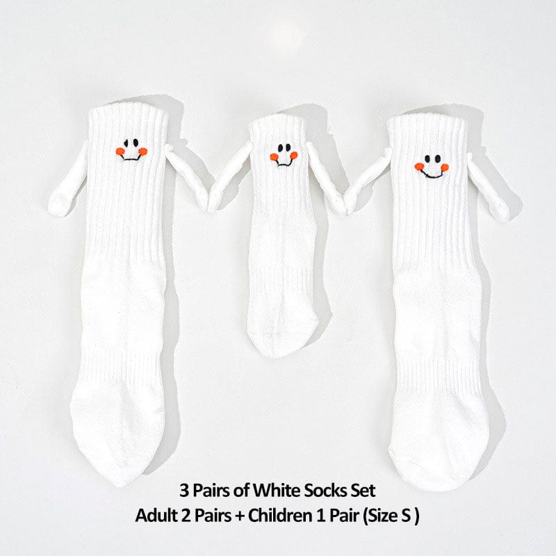 3 Pairs of Parent-Child Socks (2 Adult + 1 Children 1-3 Years Old)丨NueShiny