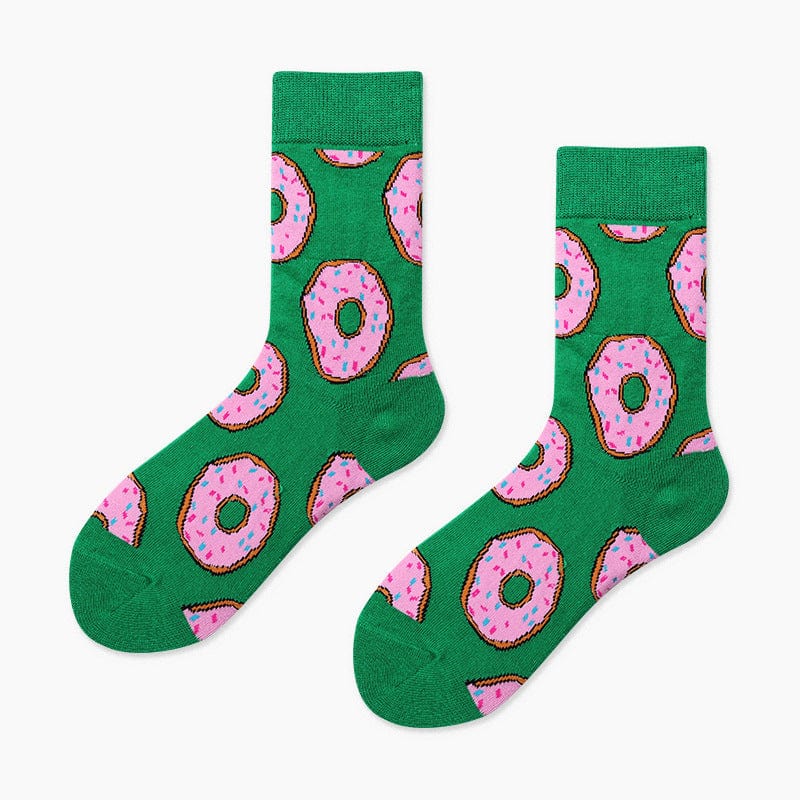 Green Donut Socks | Nueshiny