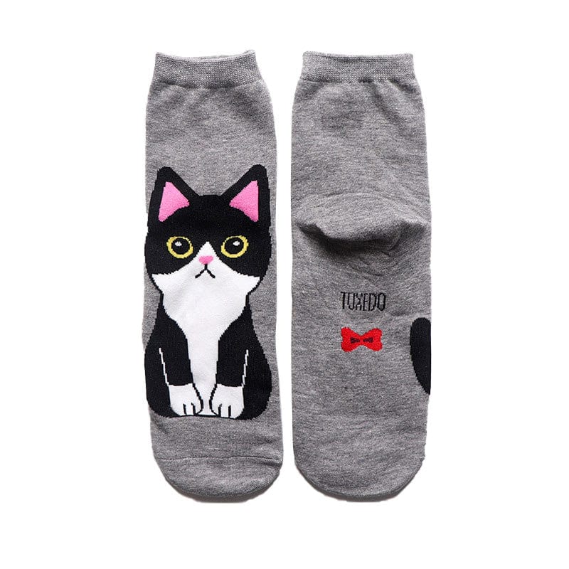 Meow Magic Grey Socks | NueShiny