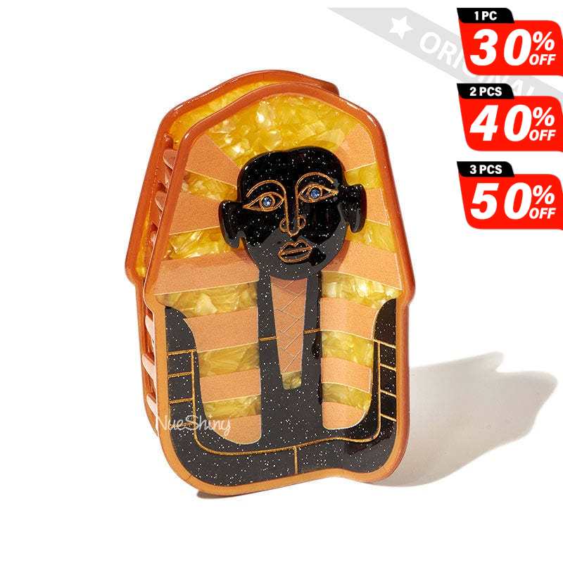 Large  Tutankhamun’s Golden Mask Hair Claw | NueShiny