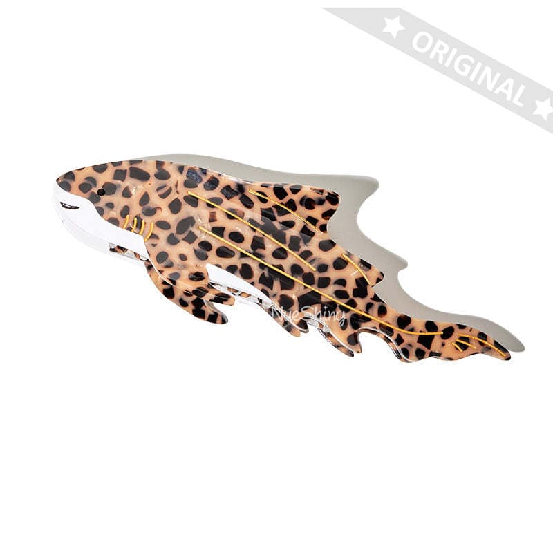 Jumbo  Zebra Shark Hair Claw | NueShiny