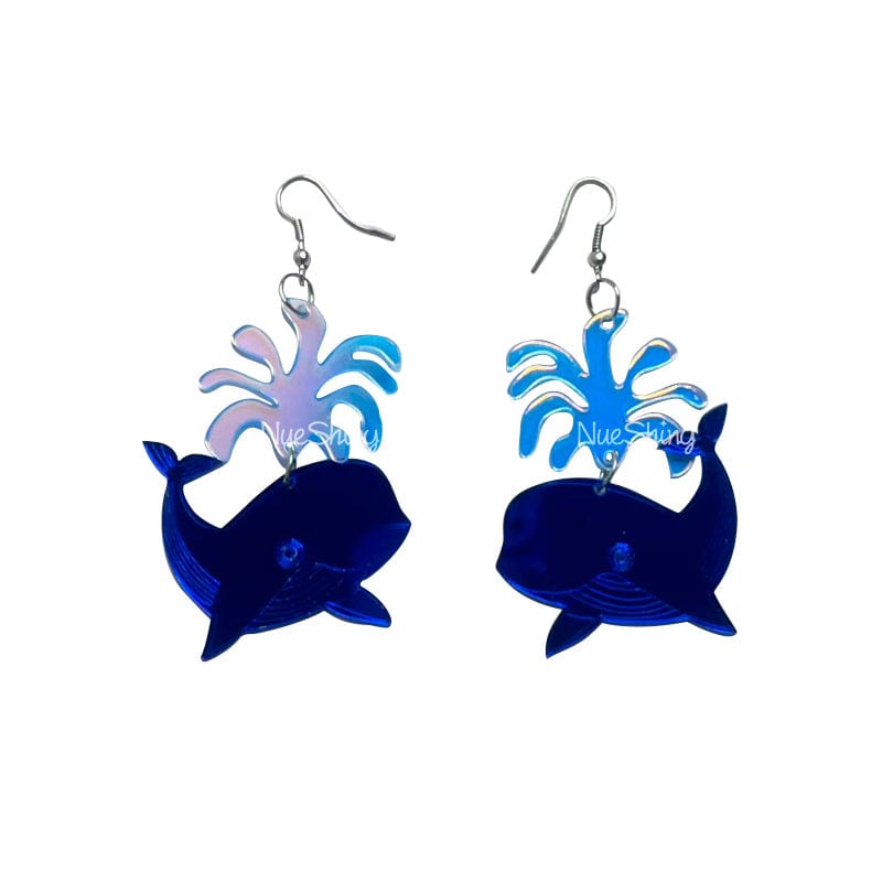 Blue Whale Earrings丨NueShiny