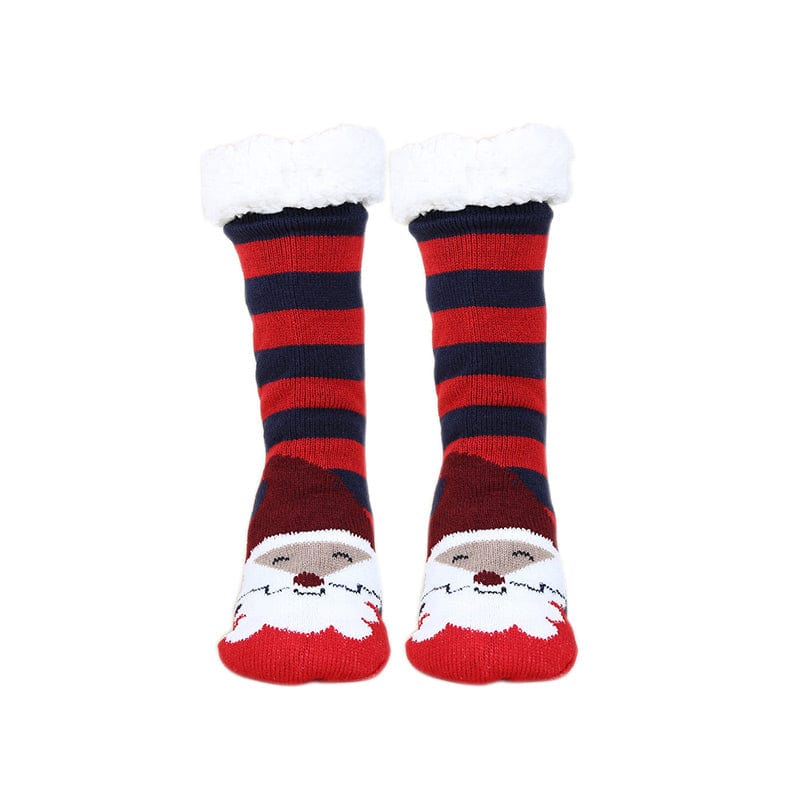 Santa Clause Christmas Striped Warm Snow Socks丨NueShiny