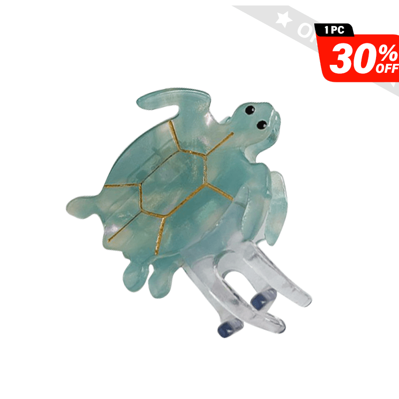 Small Light Blue Turtle Hair Clip | NueShiny