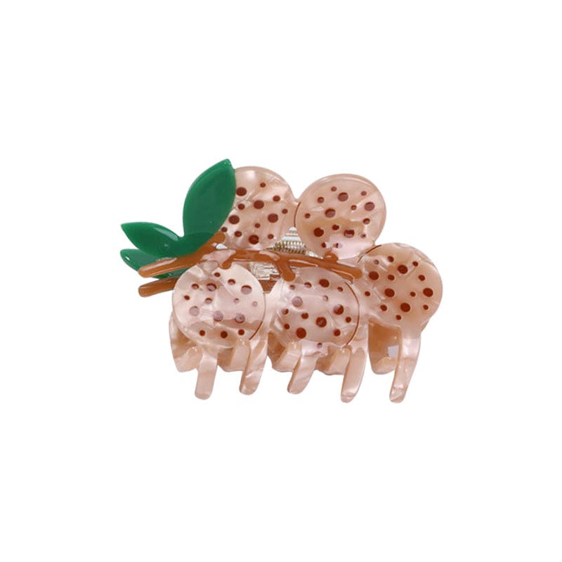 Medium Apricot Color Lychee Hair Claw | NueShiny