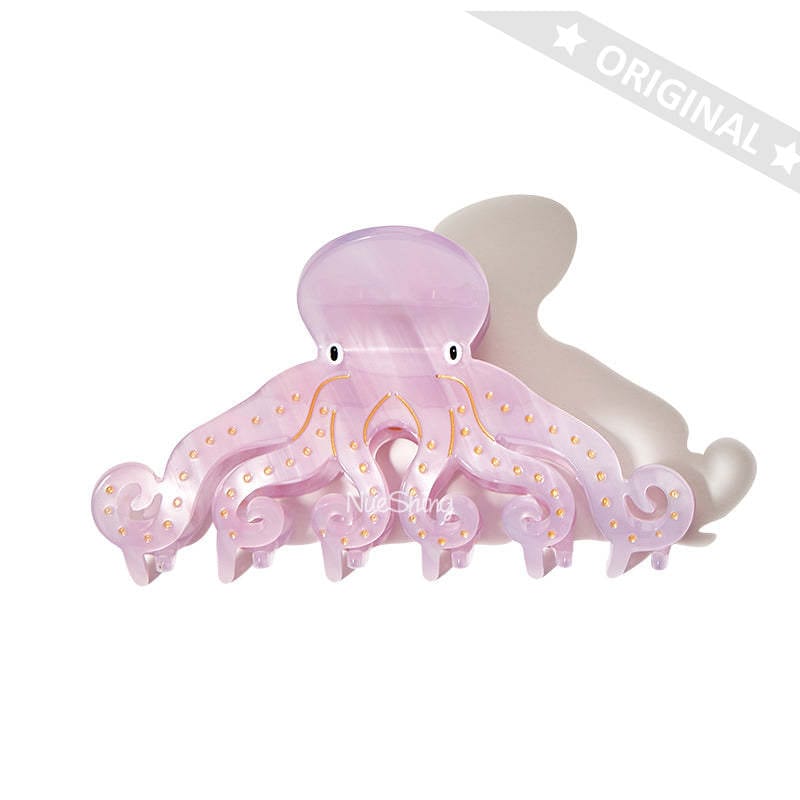 Large Pink Octopus Hair Claw丨NueShiny