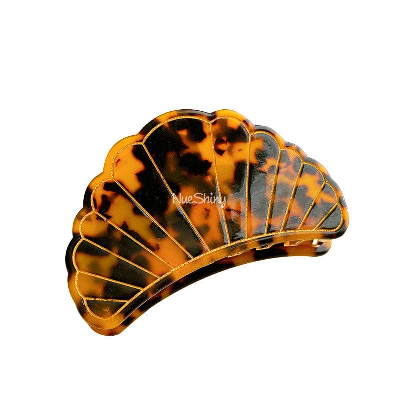 Japanese Hawksbill Turtle Seashell Elegance Hair Claw | NueShiny