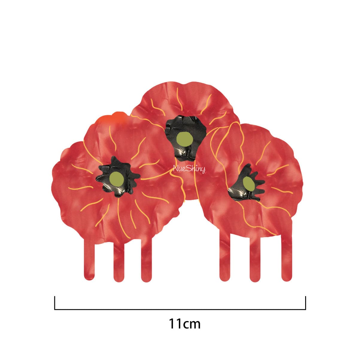 Pre-Sale Large Poppies Hair Claw | NueShiny