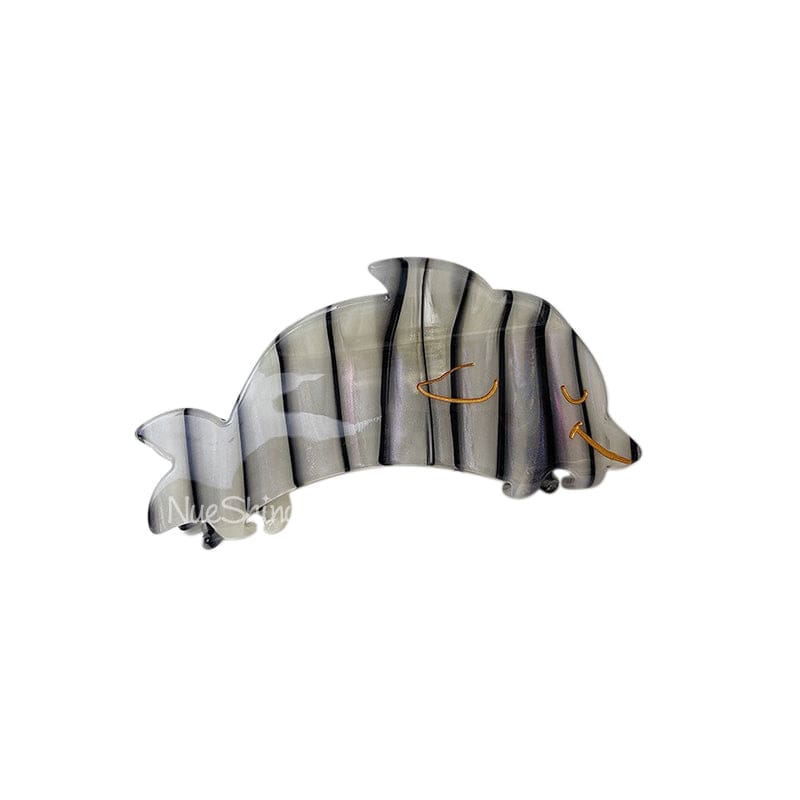 Grey Marine Dolphin Hair Claw | NueShiny