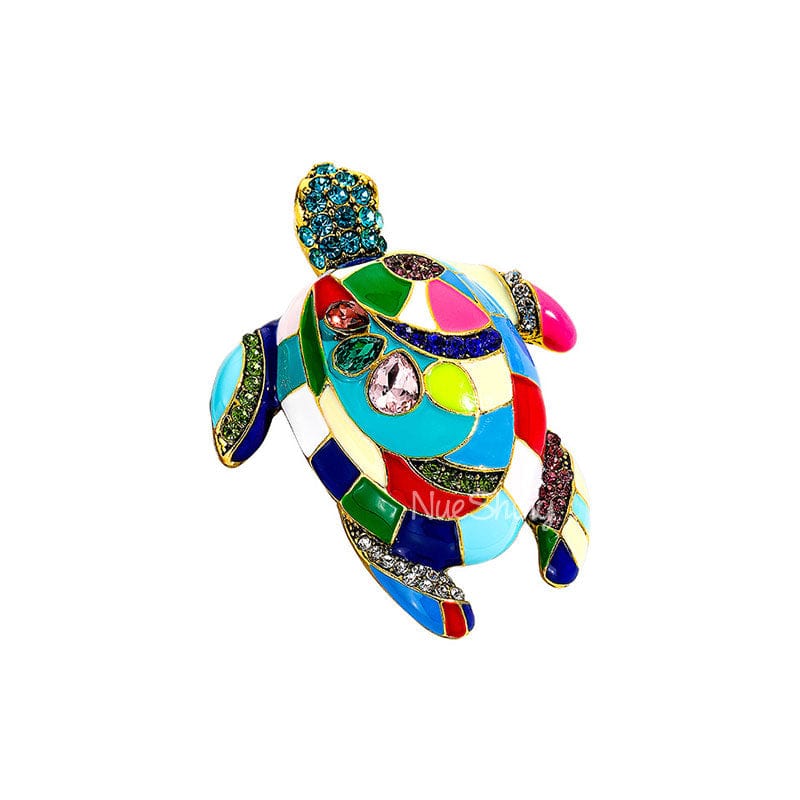 Colorful Turtle Brooch Pin for Art Enthusiasts丨NueShiny